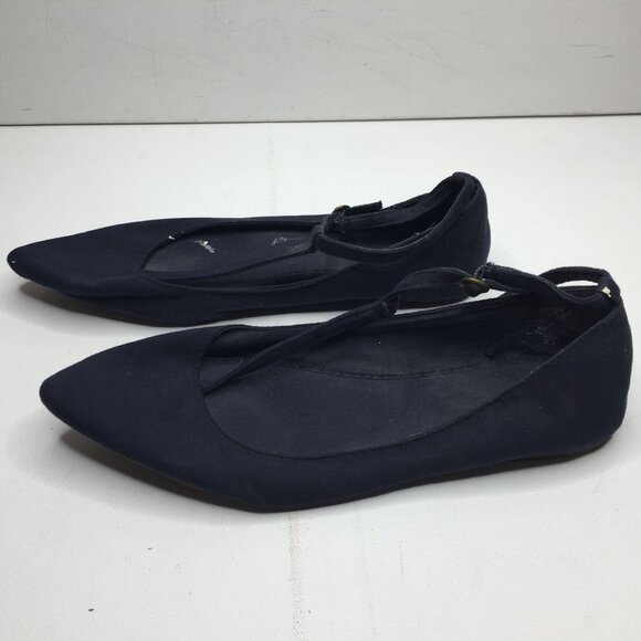 Old Navy Womens Blue T-Strap Mary Jane Shoe Suede Pointed Toe Formal Size 10 - Picture 6 of 9